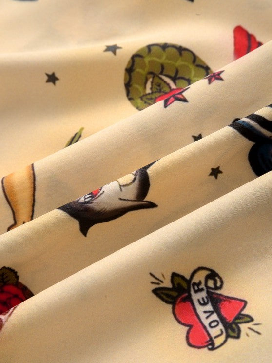 Vintage Shirt And Casual Shorts Set - Grafton Collection