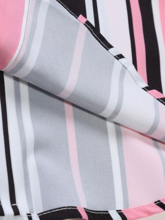 Stripes Short Sleeve Shirt And Shorts Set - Grafton Collection