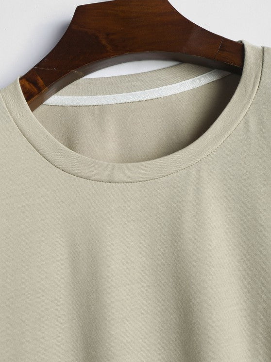 Braid Strap Short Sleeves T Shirt And Shorts - Grafton Collection