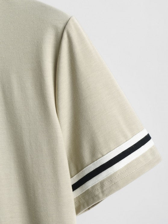 Braid Strap Short Sleeves T Shirt And Shorts - Grafton Collection