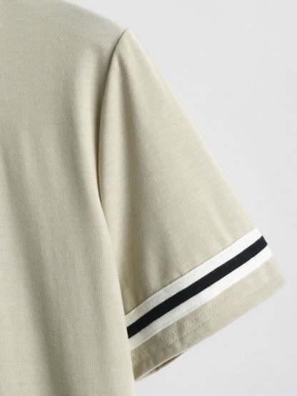 Braid Strap T Shirt With Casual Shorts Set - Grafton Collection