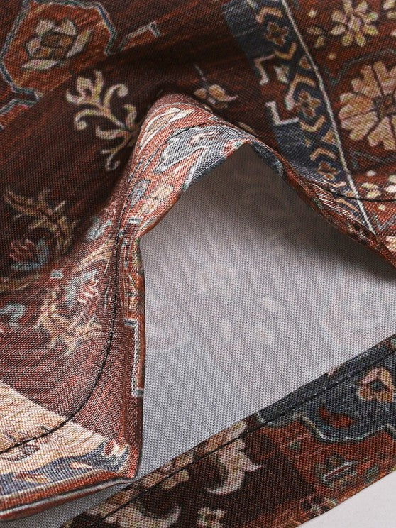 Printed Shirt And Shorts Set - Grafton Collection