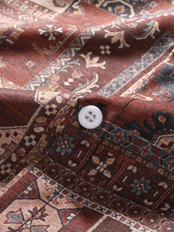 Printed Shirt And Shorts Set - Grafton Collection