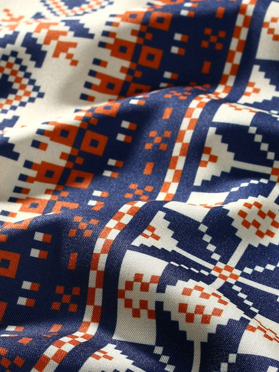 Retro Ethnic Shirt With Techwear Pants - Grafton Collection