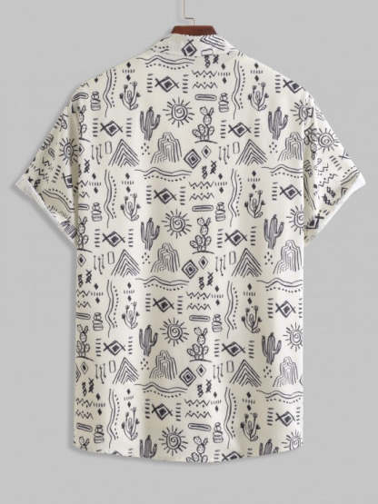 Short Sleeves Shirt With Cargo Pants Set - Grafton Collection
