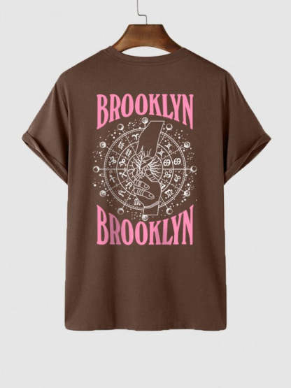 Graphic Printed T-Shirt And Casual Shorts Set - Grafton Collection