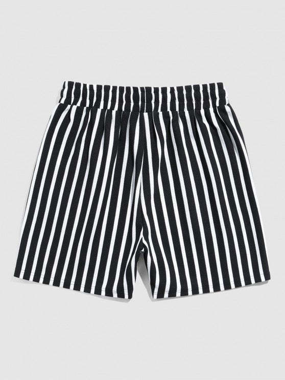 Striped T Shirt And Shorts Set - Grafton Collection