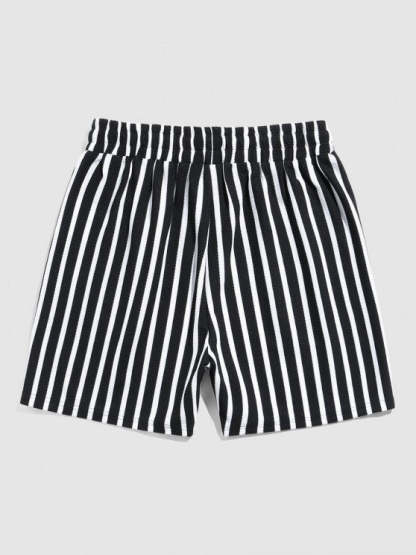 Striped T Shirt And Shorts Set - Grafton Collection