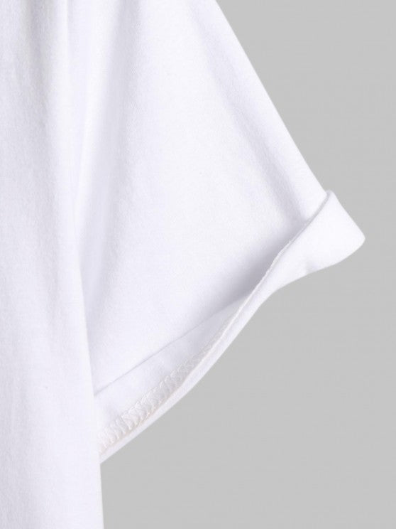 Polo Collared T-shirt And Striped Shorts - Grafton Collection