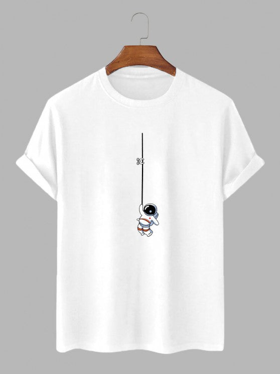 Graphic Printed T Shirt And Sweat Shorts - Grafton Collection