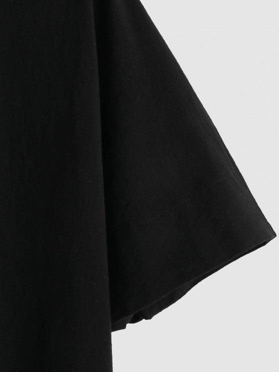 Linen Textured Popover Shirt And Pants Set - Grafton Collection