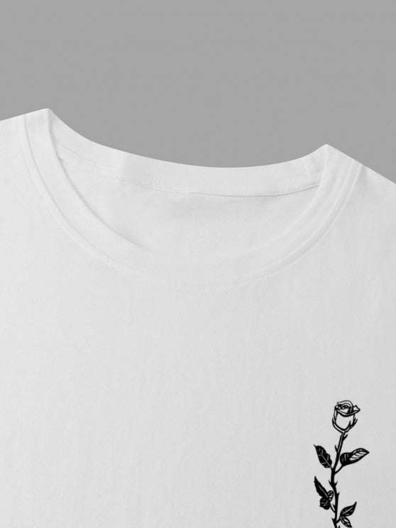 Eagle Printed T-Shirt And Cargo Pants - Grafton Collection