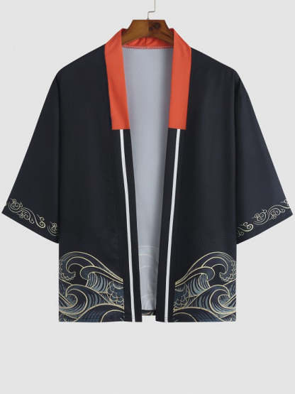 Print Kimono With Beach Shorts Set - Grafton Collection