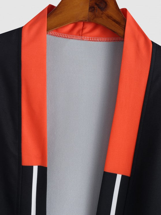 Print Kimono With Beach Shorts Set - Grafton Collection