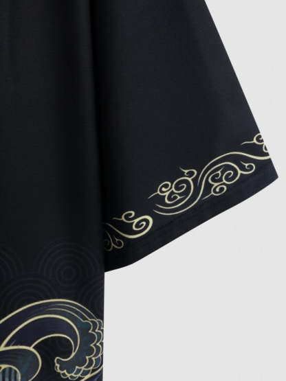 Print Kimono With Beach Shorts Set - Grafton Collection