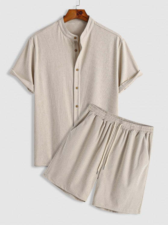 Plain Shirt And Shorts Set - Grafton Collection