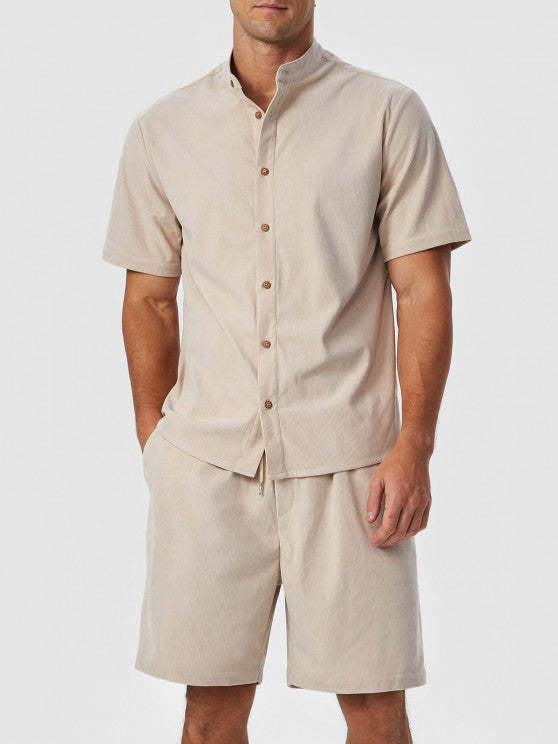 Plain Shirt And Shorts Set - Grafton Collection