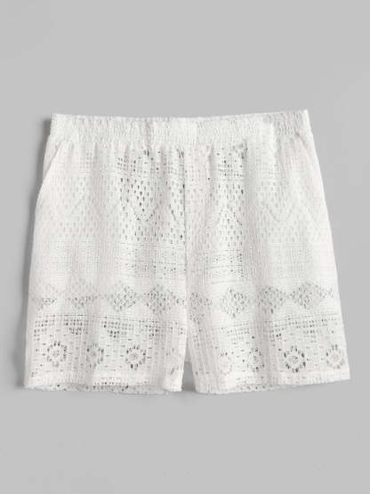 Netted Long Sleeves Shirt And Shorts - Grafton Collection