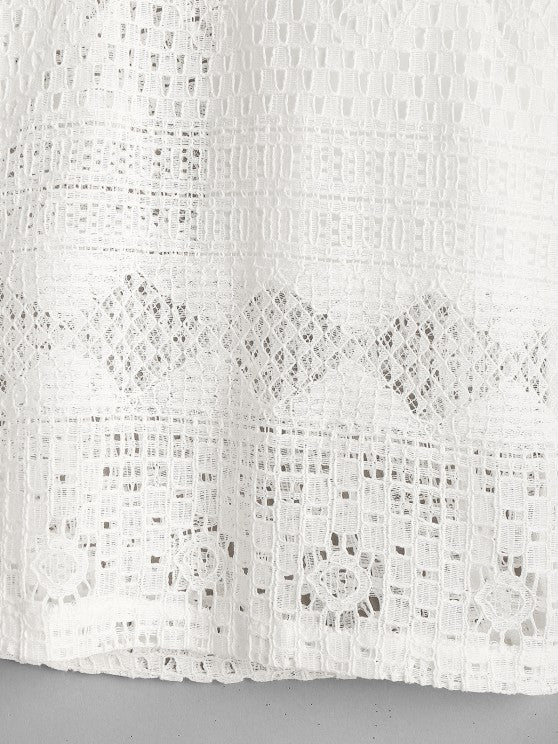 Netted Long Sleeves Shirt And Shorts - Grafton Collection