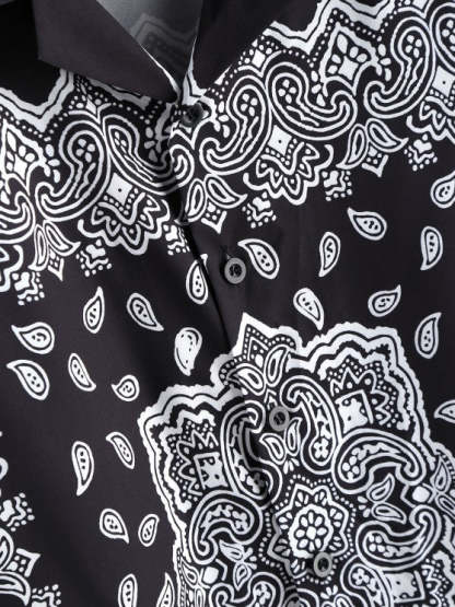 Paisley Printed Shirt With Shorts Set - Grafton Collection