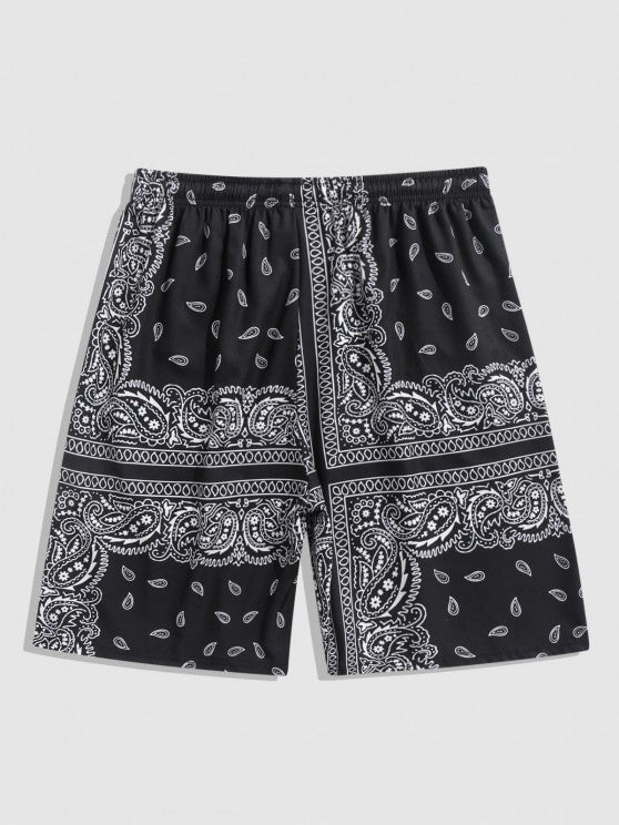 Paisley Printed Shirt With Shorts Set - Grafton Collection