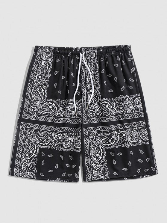 Paisley Printed Shirt With Shorts Set - Grafton Collection