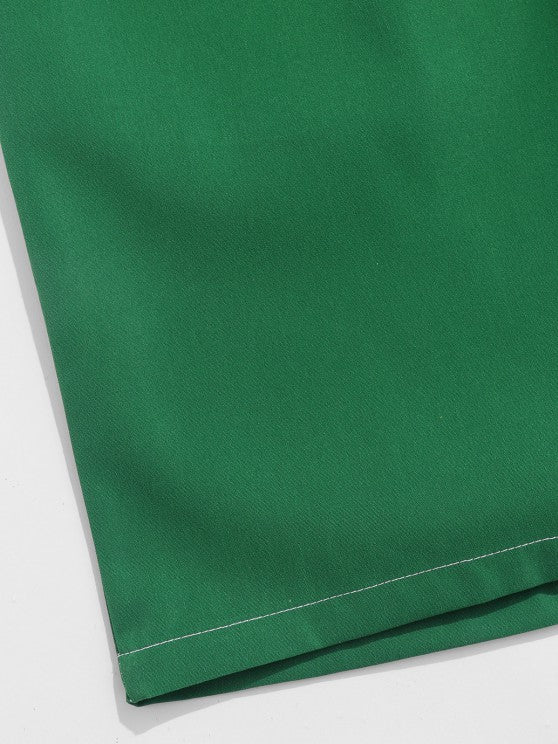 Graphic Leaf Printed T Shirt And Shorts - Grafton Collection