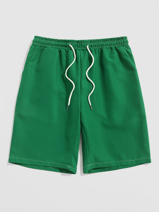 Graphic Leaf Printed T Shirt And Shorts - Grafton Collection