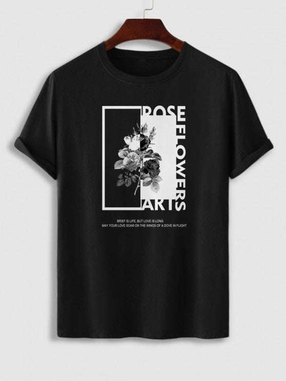 Letter Printed T Shirt And Shorts - Grafton Collection