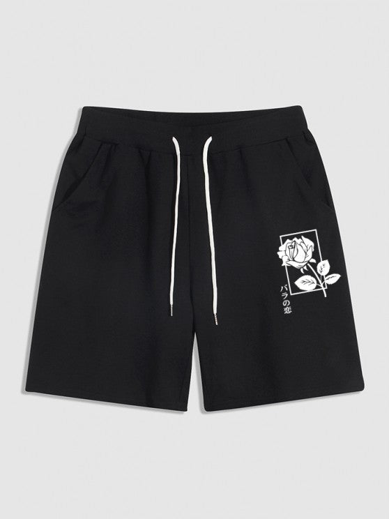 Letter Printed T Shirt And Shorts - Grafton Collection