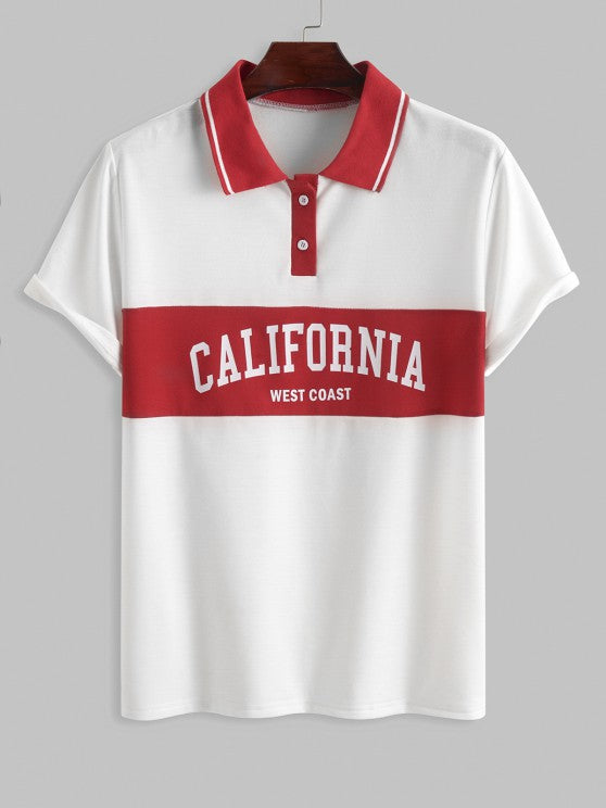 Polo Striped T Shirt With Shorts - Grafton Collection