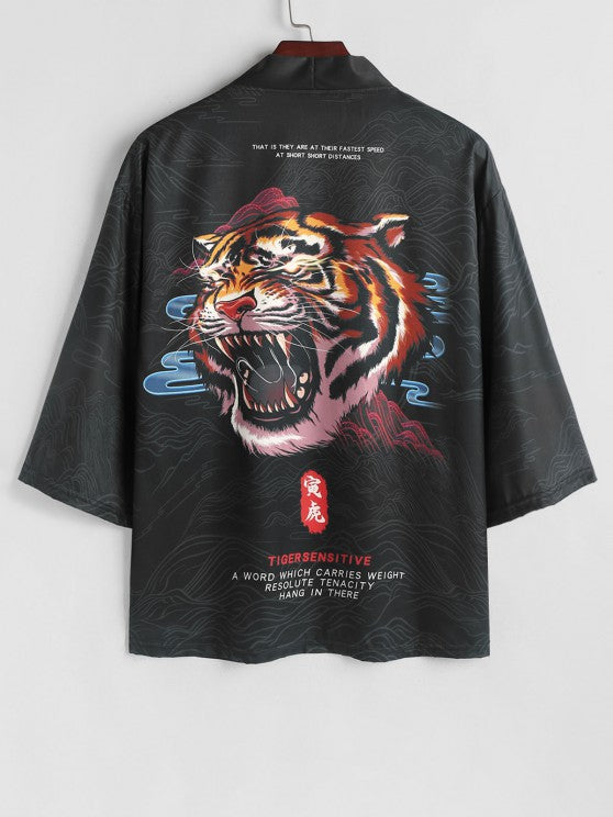 Open Front Kimono With Board Shorts - Grafton Collection