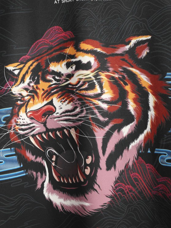 Open Front Kimono With Board Shorts - Grafton Collection