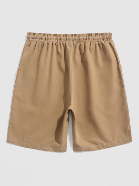 Short Sleeves Textured Shirt And Casual Shorts - Grafton Collection