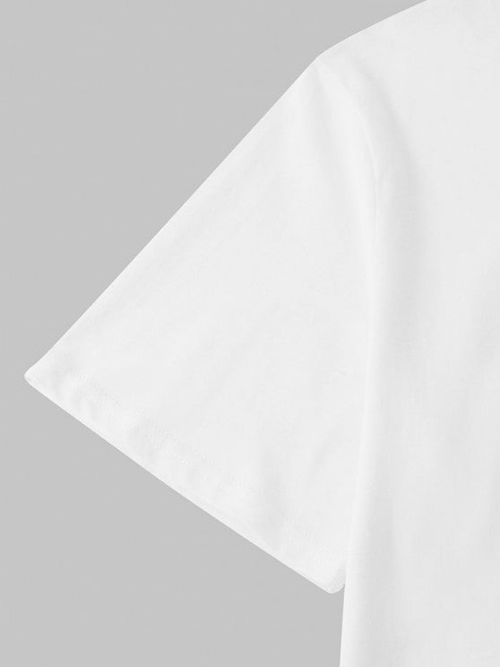 Graphic Print T Shirt With Shorts - Grafton Collection