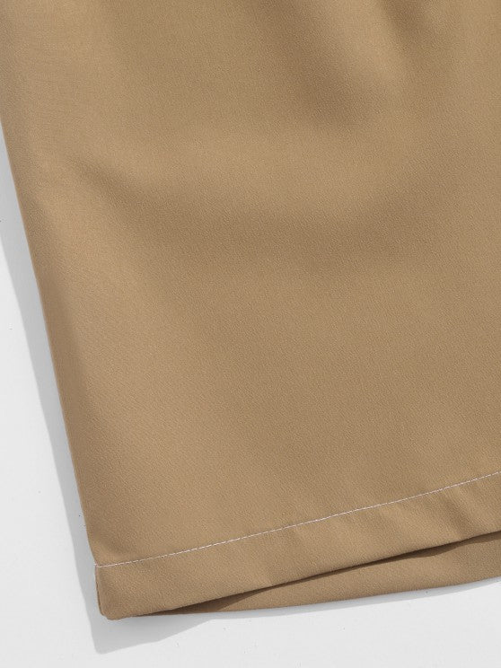 Collar Short Sleeves Shirt And Casual Shorts Set - Grafton Collection