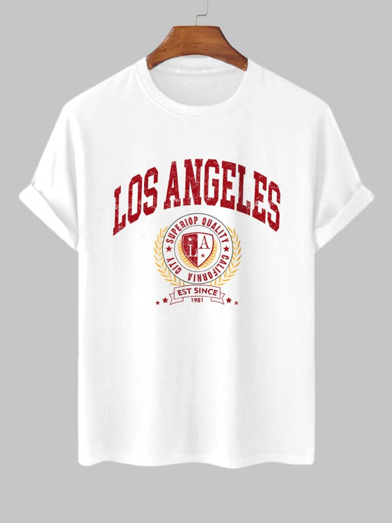 Short Sleeve T Shirt And Casual Shorts - Grafton Collection