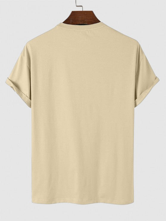 Letter Printed T-Shirt And Drawstring Shorts - Grafton Collection