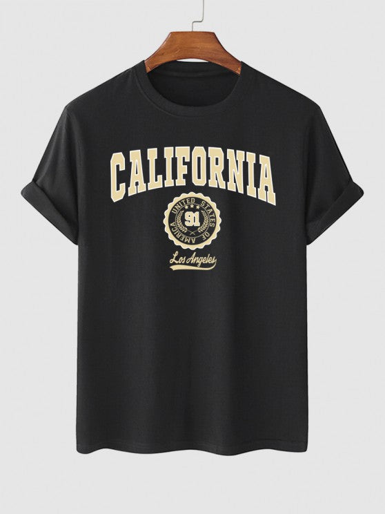 California Badge T Shirt And Shorts Set - Grafton Collection