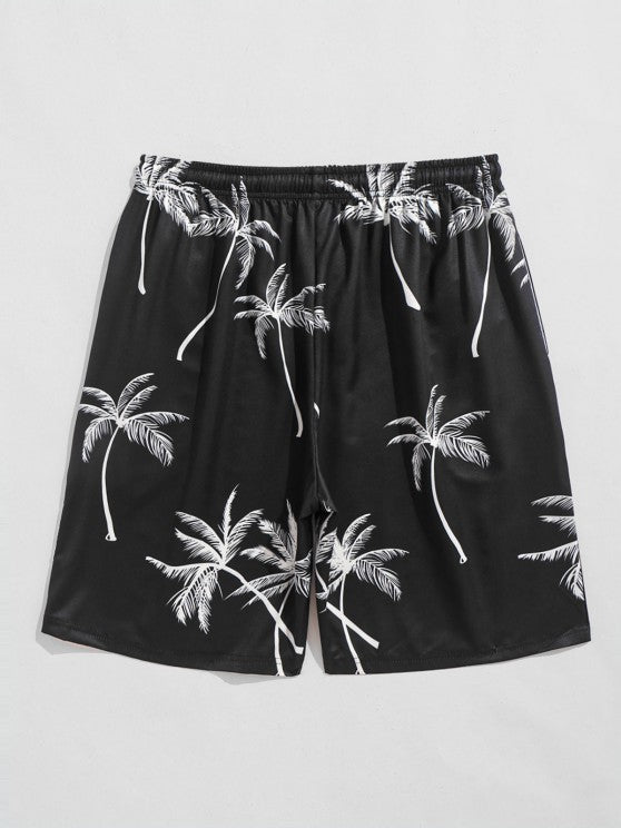 Coconut Tree Printed Shirt And Shorts - Grafton Collection
