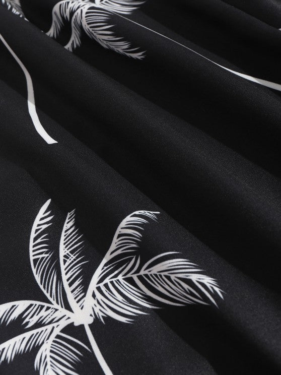 Coconut Tree Printed Shirt And Shorts - Grafton Collection