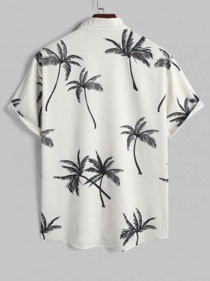 Coconut Tree Printed Shirt And Shorts - Grafton Collection