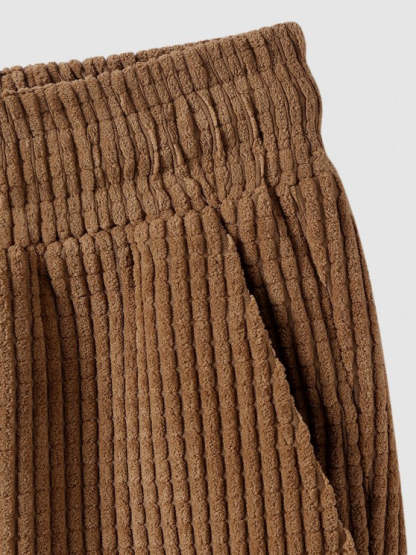Front Pocket Corduroy Shirt And Shorts Set - Grafton Collection