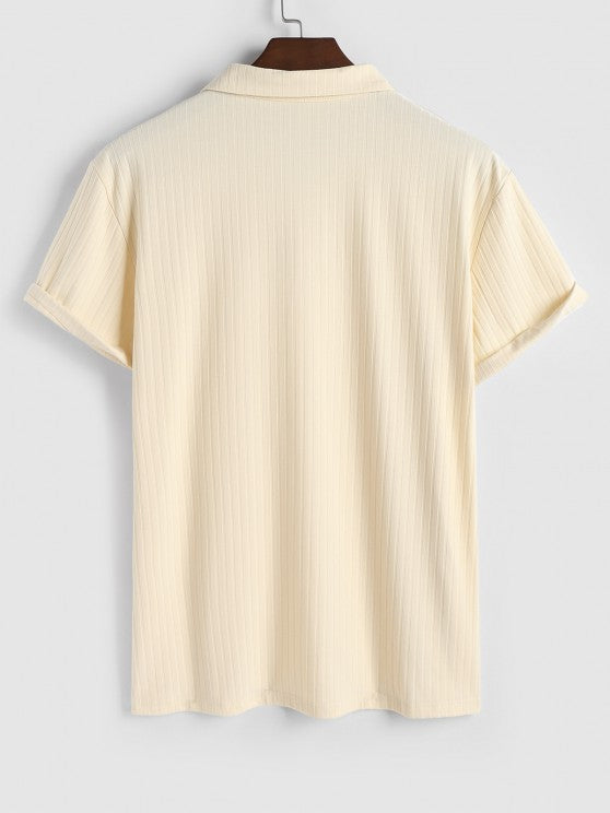 Textured Short Sleeves T-Shirt And Shorts - Grafton Collection