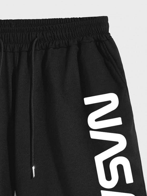 Space Bear Pattern T Shirt And Sweat Shorts Set - Grafton Collection