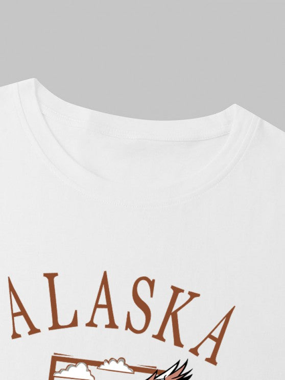 Graphic Print T Shirt With Shorts - Grafton Collection