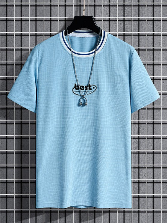 Letter Printed T Shirt And Shorts - Grafton Collection