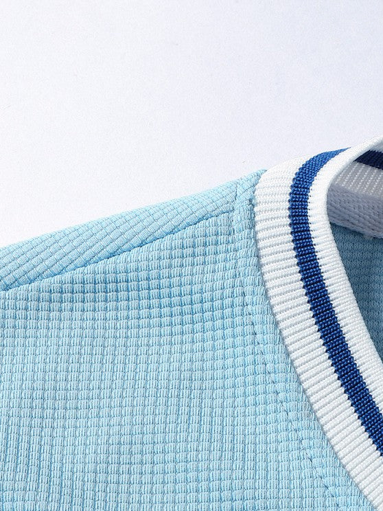 Letter Printed T Shirt And Shorts - Grafton Collection