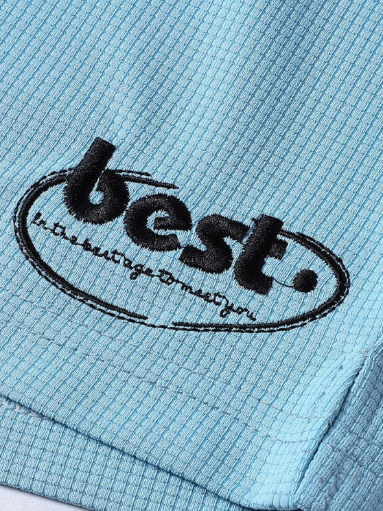 Letter Printed T Shirt And Shorts - Grafton Collection