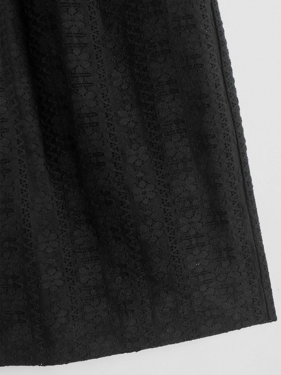 2 Pieces Plain Netted Shirt And Shorts - Grafton Collection